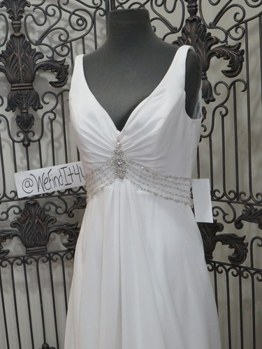 P110 MAGGIE SOTTERO SD5233 SZ 10 BEADED IVORY FORMAL $1499 WEDDING DRESS GOWN - Picture 14 of 16