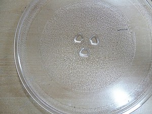 Mikrowellenteller Drehteller aus Glas/ Universal Durchmesser25cm/Bezeichn.4N3 08