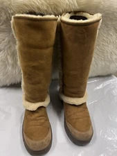 UGG Australia Sunburst 5218 Tall Sheepskin Boots Size 9 Tan