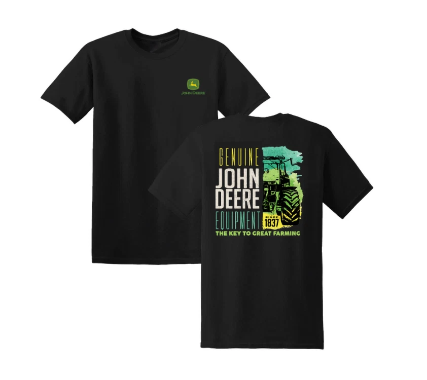 JOHN DEERE Felpa Con Cappuccio Timeline Logo Blu Navy, Navy Blu, XXL - Foto 7