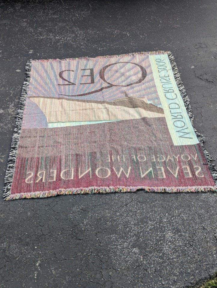 QE2 Cunard World Cruise Queen Elizabeth Blanket Throw eBay