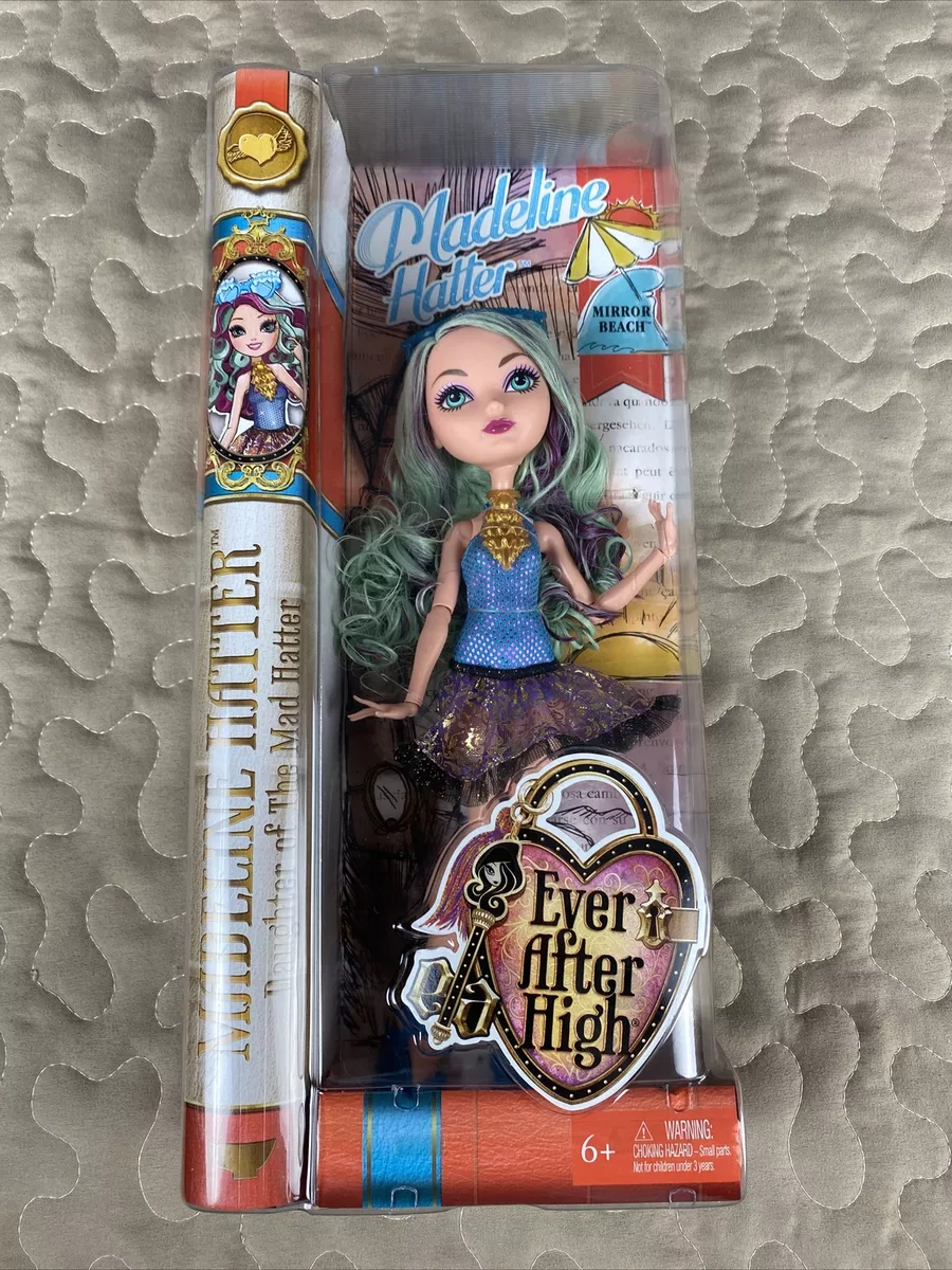 Ever After High ~ MADELINE HATTER (MIRROR BEACH) DOLL ~ MATTEL ~ Retired