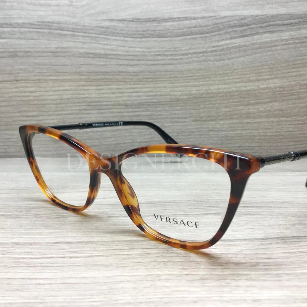 Versace VE 3248 Eyeglasses Blonde Havana Black 5074 Authentic 54mm