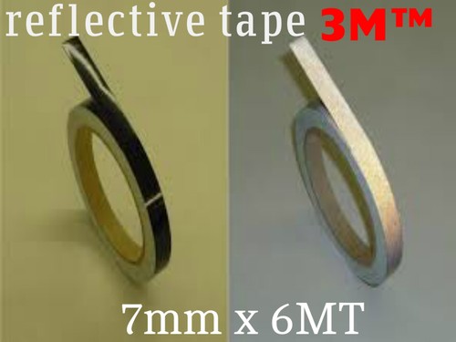 Stripe adesivi per cerchi moto 3M™ rifrangenti o fluorescenti 7mm X 6 Metri - Afbeelding 7 van 14
