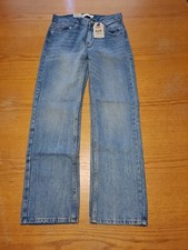 NEW BOYS LEVIS 505 Blue JEANS Size 14 Slim 25 x 27 STRAIGHT LEG