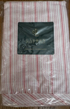 Ralph Lauren SUMMER COTTAGE TICKING STRIPE Pink King Size Pillowcases USA 2NIP
