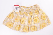 OSHKOSH BG'OSH KIDS GIRLS FLORAL SUMMER YELLOW WHITE BROWN A LINE MINI SKIRT 3T