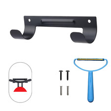 Ironing Board Holder Hanger Wall Mount Space-saver Hook Rack Black UK