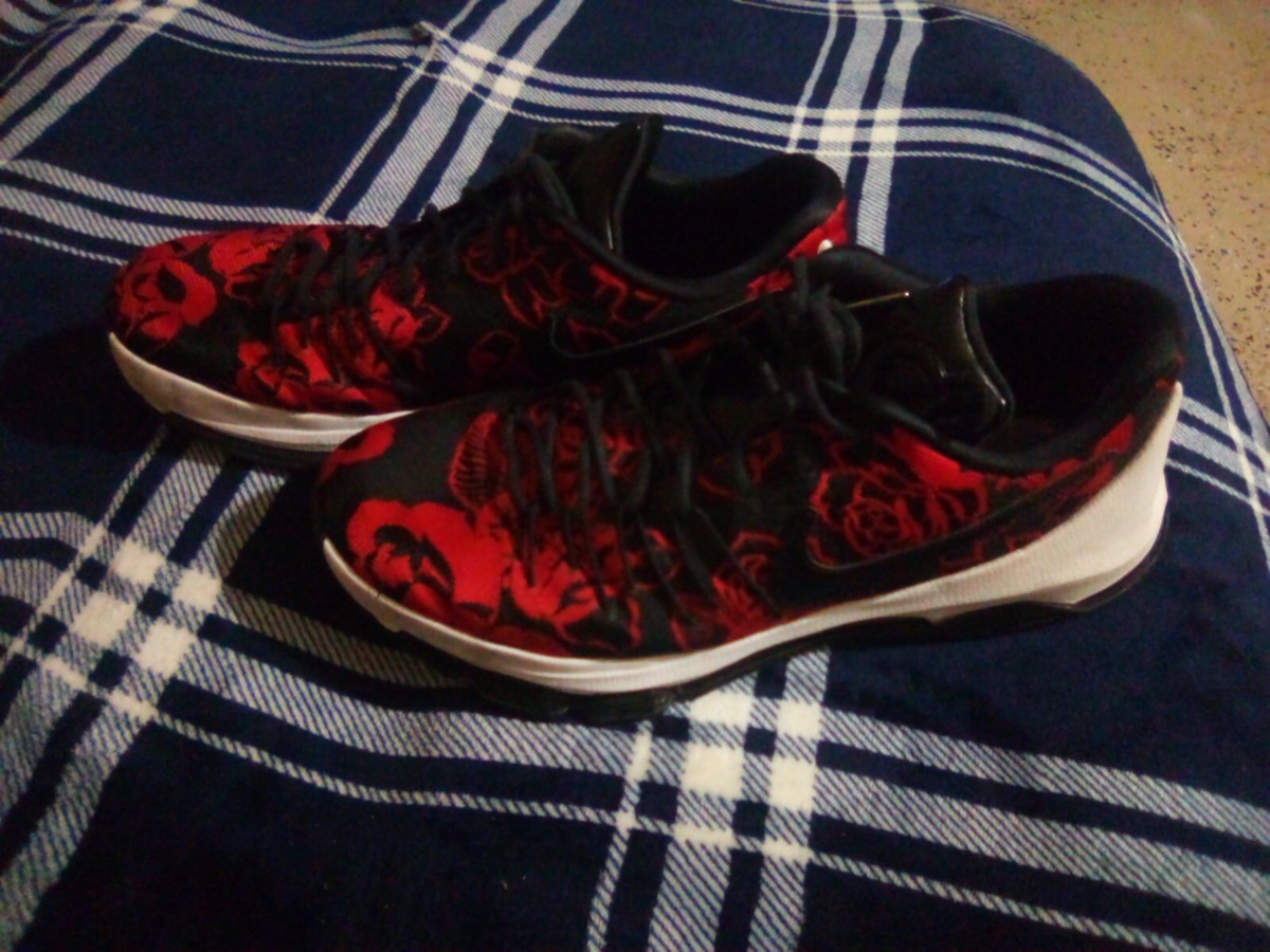 Nike KD 8 ‘Red Floral’ Nike KD 8 Floral Finish 7.5 Workout | Mercari main image 3