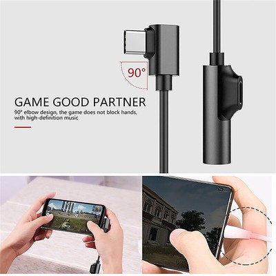 USB C DAC Adapter 2 In 1 Type C To 3.5 Earphone Adapter Audio Typ_ou