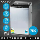 Carson CSF7G3P Automatic Top Load 7Kg Washing Machine - Platinum