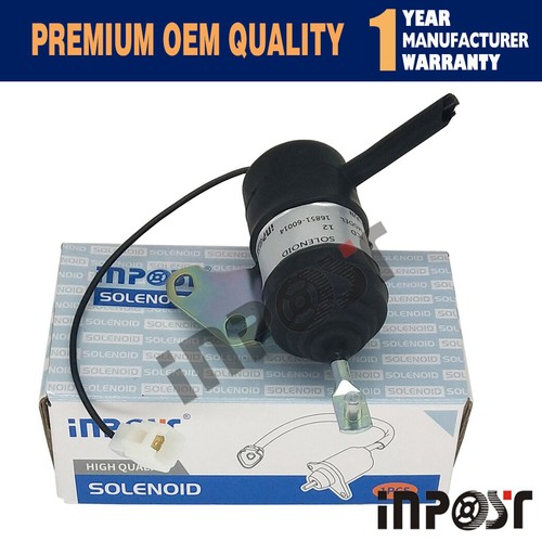 Fuel Shut Off Stop Solenoid for Kubota D722 Engine Mower ZD18 ZD21