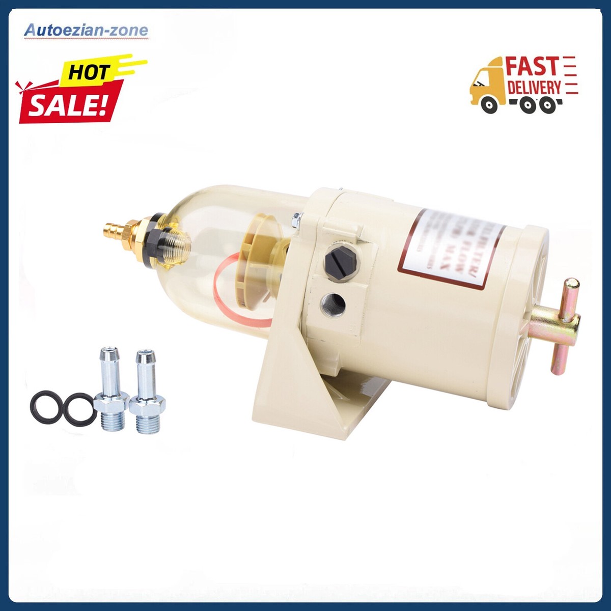 Waterscheidingsfilterset 500FG 500FH - Diesel Brandstoffilter Olie-Waterscheider 60 GPH