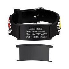 VNOX Personalized ID Bracelet for Kids Children Girl Cartoon Car Birthday Gift