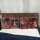 Vintage michael jordan 4 metal collector cards Never Been Opened  Upper Deck