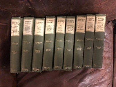 Rudyard Kipling 1911 1915 ~ Authorized Edition ~ 9 volume set ~ vintage good con