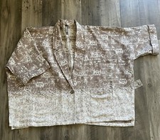 Marla Wynne Jacket Women Size L Taupe Single-button Asymmetrical Slits Pockets