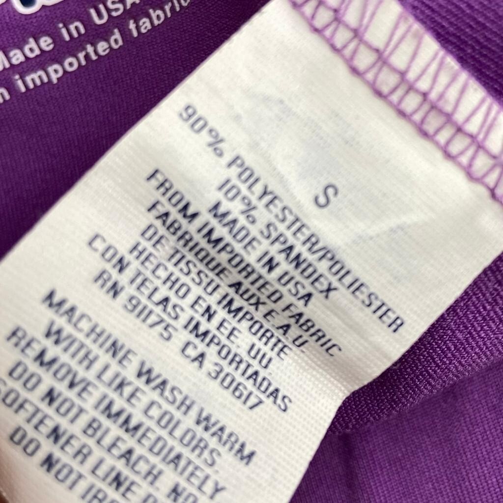 Pantaloncini sportivi vintage FILA viola stretch taglia S prestazioni fit made in USA