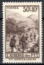 FRANCE 1937  Y & T N° 347  Neuf  *  AVEC CHARNIERE