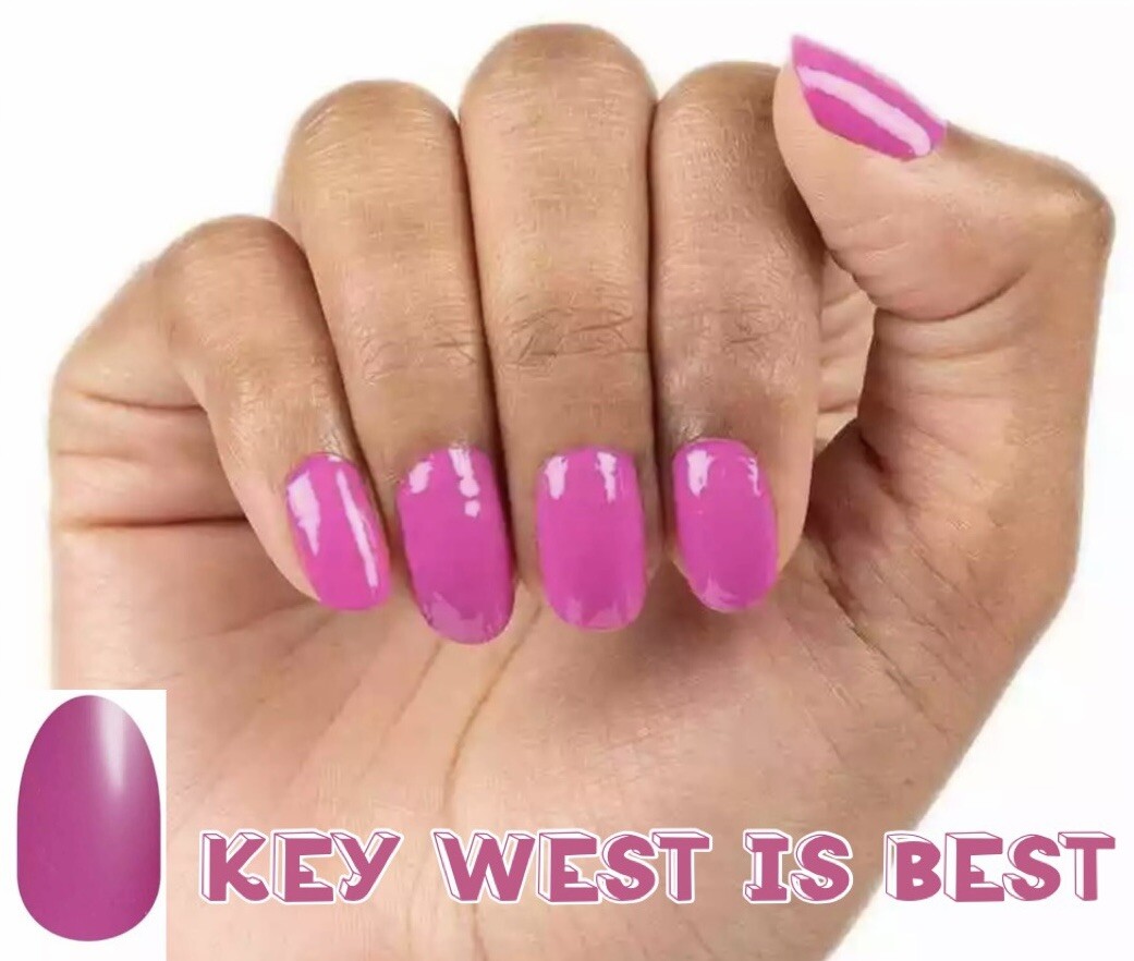 Color Street KEY WEST IS BEST, Classic Hot Pink, Valentine's Day