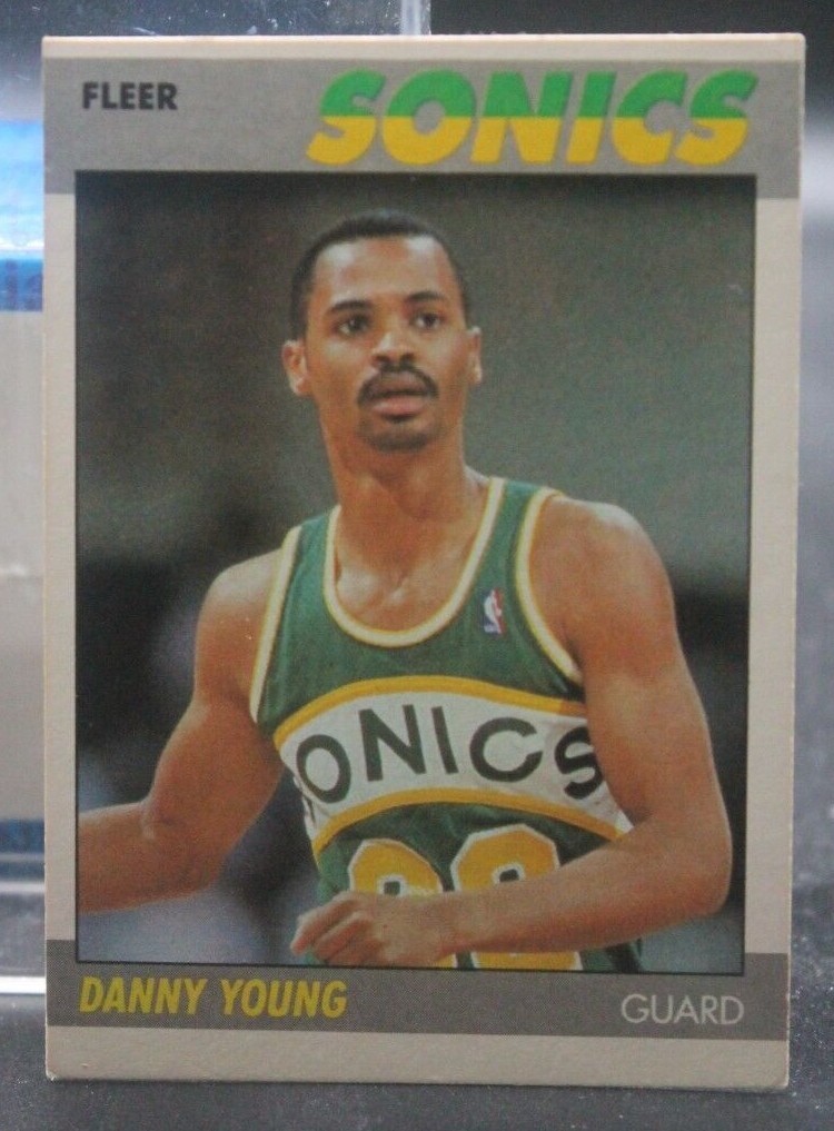 Danny Young (Sonics/Wake Forest) 1987-1988 Fleer #131 (EX)
