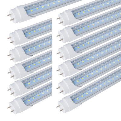 #ad G13 4FT 40W T8 LED Tube Light LED Bulbs V Shape 6000K Daylight 2 Pin CLEAR LENS $79.99