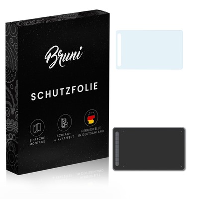 Bruni 2x Folie für XP-PEN Deco L Schutzfolie Displayschutzfolie