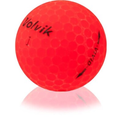 24 MINT Volvik Vivid Red AAAAA Used Golf Balls