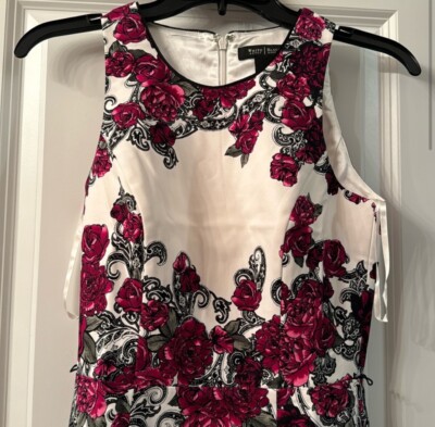 Beautiful floral dress WHBM 00 lined.