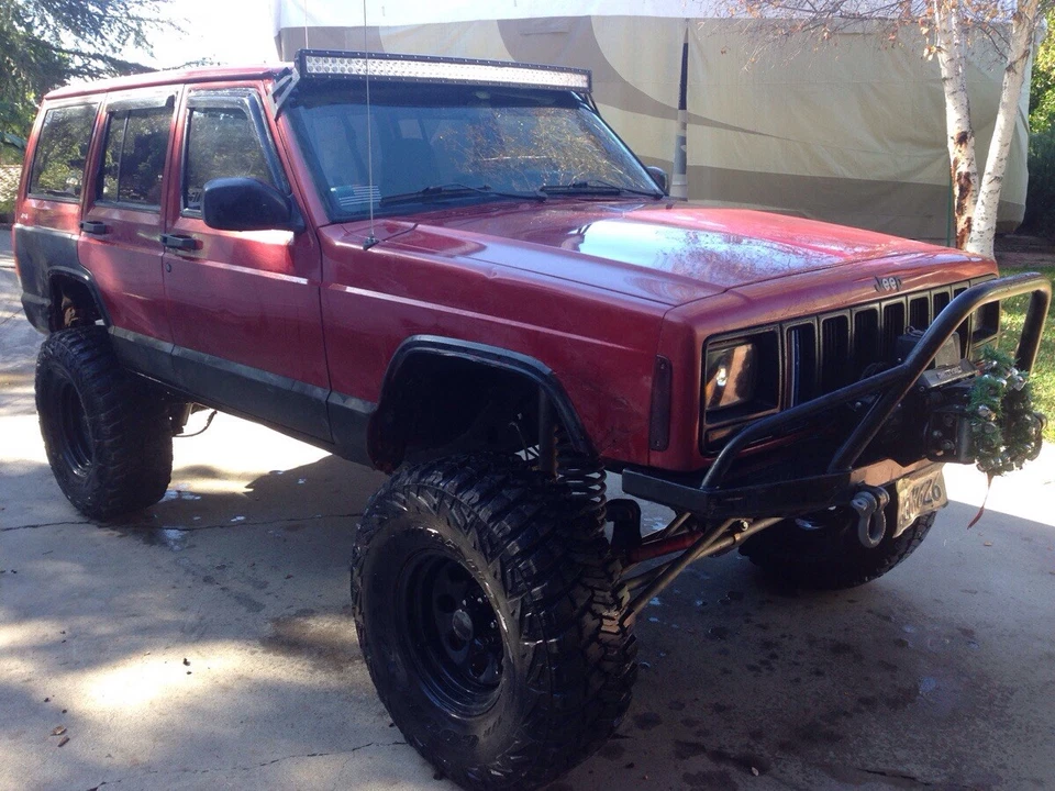 Soporte de montaje de parabrisas barra de luz curva SR 50"" 52" para 84-01 Jeep Cherokee XJ Foto 4 de 4