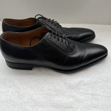 Gucci Black Mila Hilary Lux Diamonte Leather Dress Shoes Size 9.5
