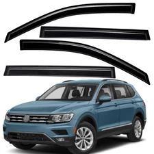 For 2009-2017 Volkswagen Tiguan Tape-on Rain Guard Vents Side Window Deflector