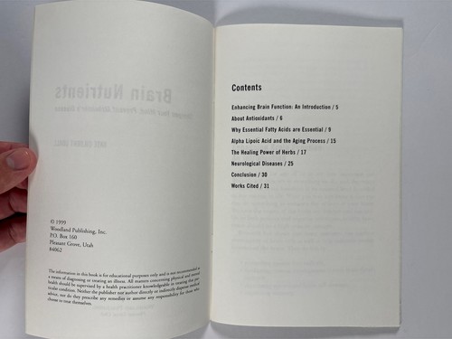 Vintage 90s Health Guide: Brain Nutrients by Kate Gilbert Udall - Foto 3 di 5