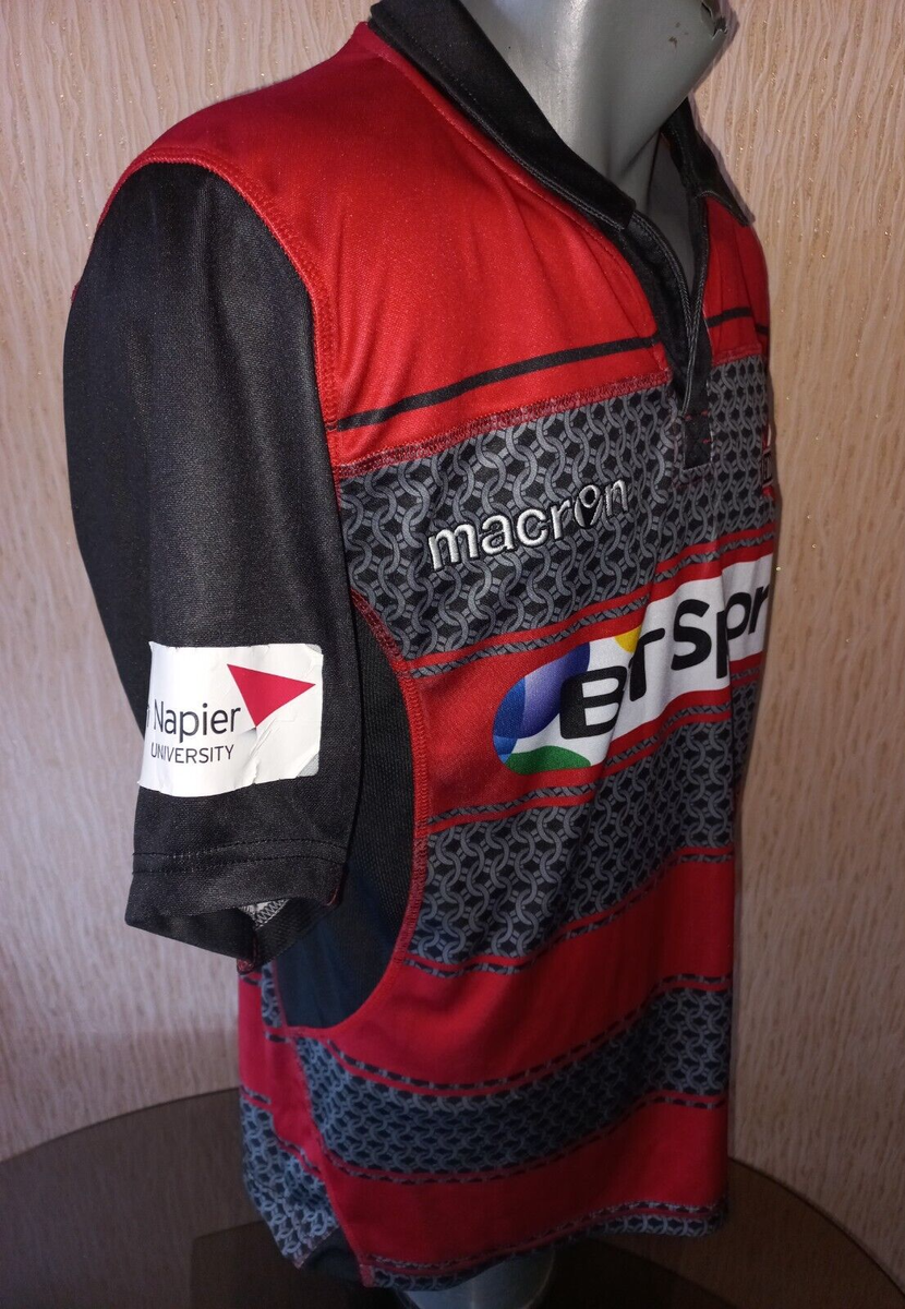 Macron Edinburgh rugby 2015 jersey shirt (Size M) | eBay