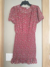 Urban Outfitters  Women's Dress Smocked Medium Red