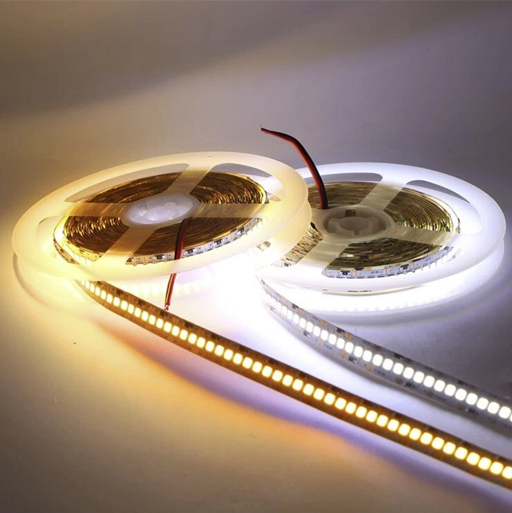 striscia led 1200led smd 2835 bobina 5m strip alta luminosità ip20 12v 240 led/m - Immagine 4 di 4