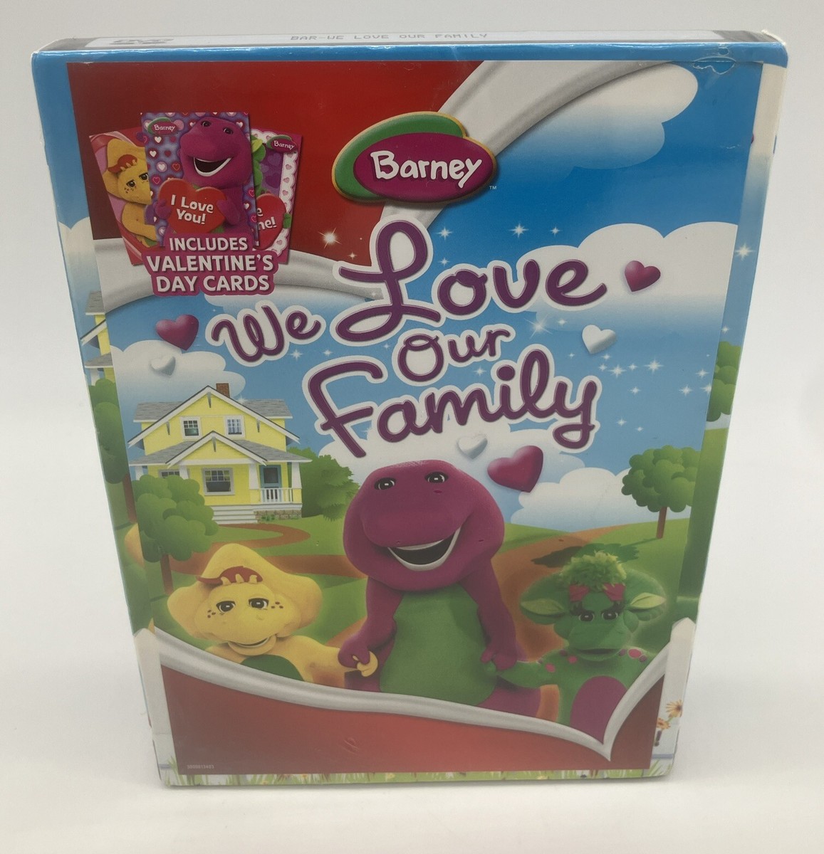 Barney We Love Our Family DVD With Valentines Cards New Sealed