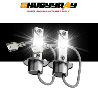 Para For Mazda Protege5 2002-2003 2x H3 Bombilla luz antiniebla 6000K Blanco 55W