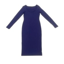 ASOS Women's Size US 6 UK 10 Long Sleeve Round Neck Maxi Dress