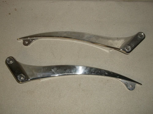 Pair of Polished Fender Struts for 2009-2010 Big Dog Motorcycle BDM "Wolf" Model
