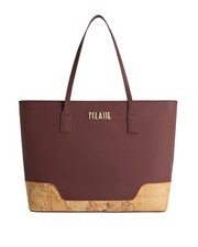 Alviero Martini Prima Classe - Borsa shopping in tessuto gommato Frost Geo