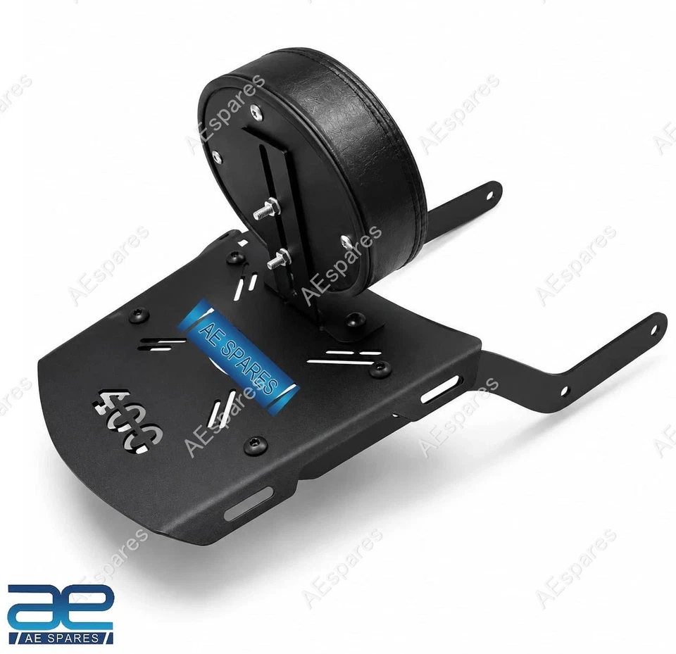 Rear Luggage Carrier With Backrest Black For Triumph Speed 400 view 6