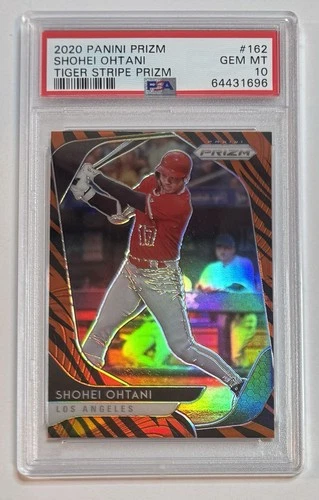 Shohei Ohtani 2020 Panini Prizm Tiger Stripe Prizm CASE HIT SSP PSA 10 POP 4