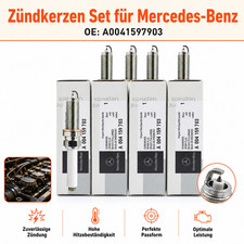 4x Z&uuml;ndkerzen f&uuml;r Mercedes Benz CLA CLS GLA GLC GLK X253 X204 Motorz&uuml;ndkerze