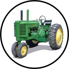John Deere Model G Tractor NEW Metal Sign: 12" Round Made in USA