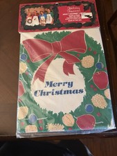 Nos Christmas Apron Made In USA