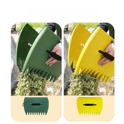 Plastic Leaf Scoops 33x24.8cm Two Pack Hand Rakes for Grass Mulch and Leaves