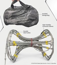 Postal Products Unlimited N1032204 Snow Car Tire Cable 19575r14 Pair In Bag