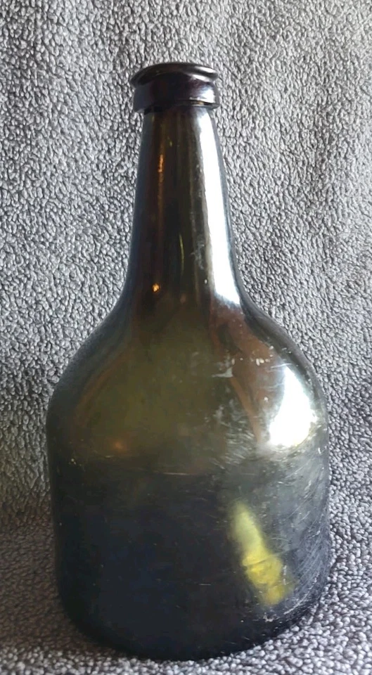 Botella de mazo del siglo XVIII, pontil de arena Foto 2 de 4