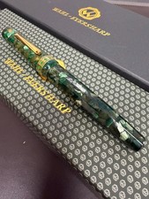 NUEVO Como Nuevo en la caja Wahl Eversharp Doric Gran Tamaño Oro 14 kt Nuevo en Caja Verde Cachemira